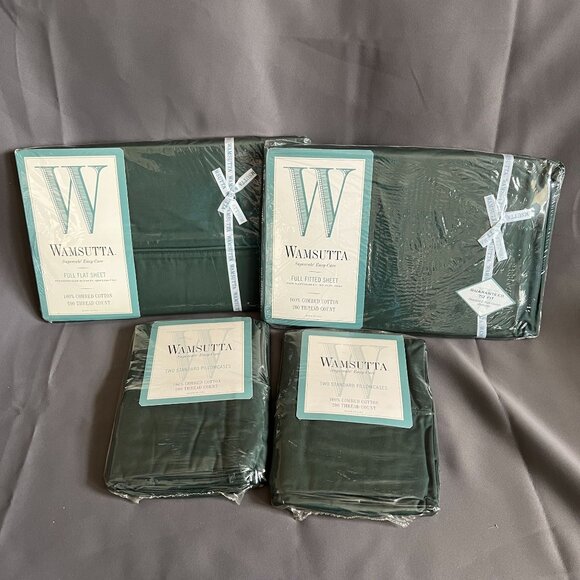 Wamsutta Other - Wamsutta Supercale Easy-Care Full Sheet Set & Pillowcases 100% Cotton 200 Thread